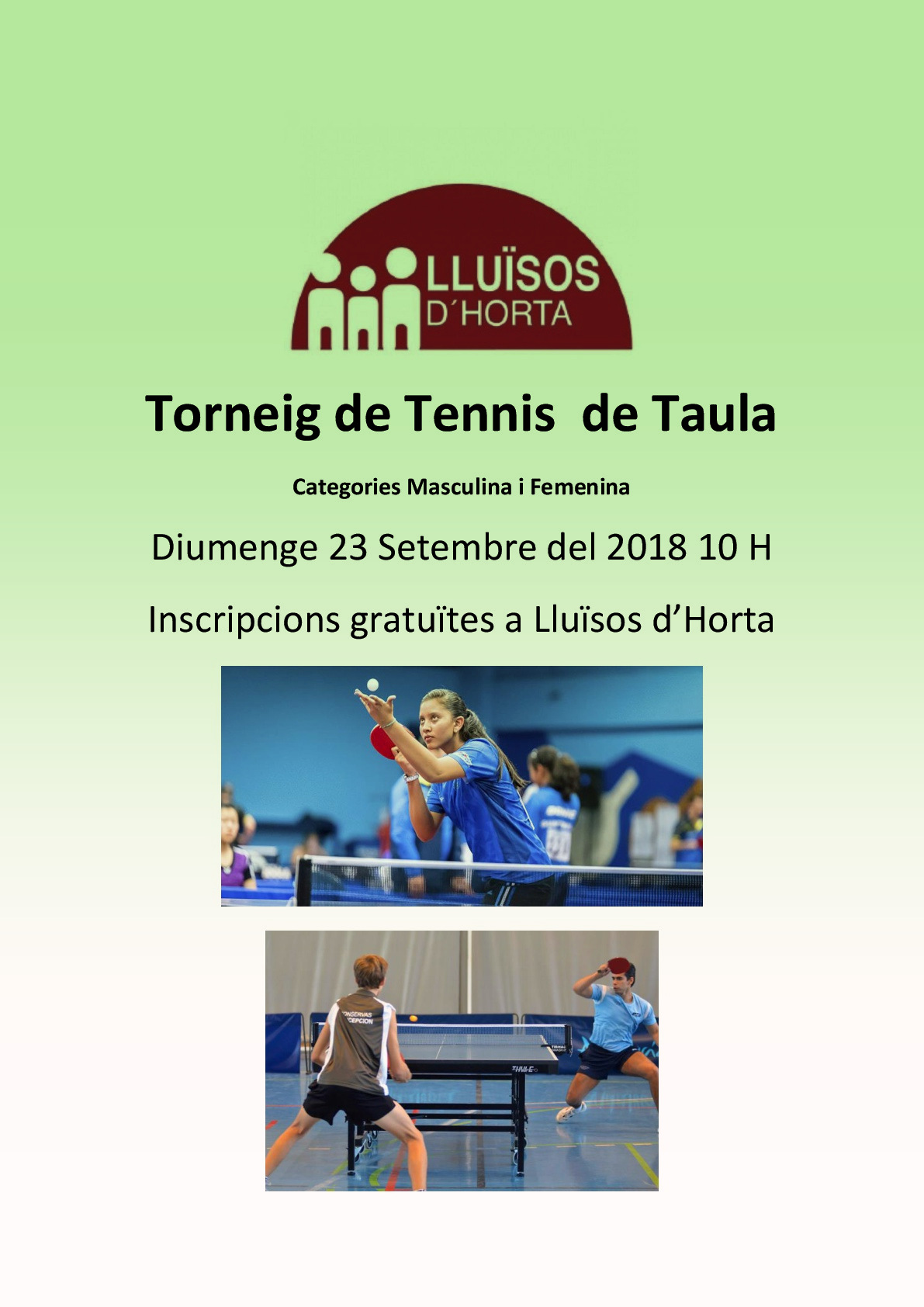 Torneig de Tennis Taula Torneig de Tennis Taula