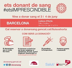 Vine a donar sang a Lluïso d'Horta